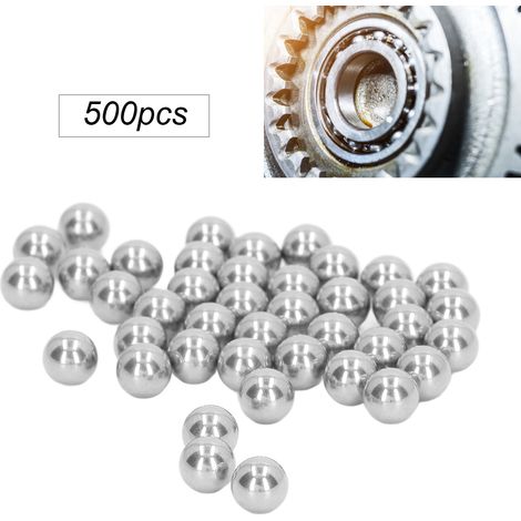500 Edelstahlkugeln, 8 mm Durchmesser, kleine massive Stahlkugeln, Präzisionsstahlkugeln (1/5)