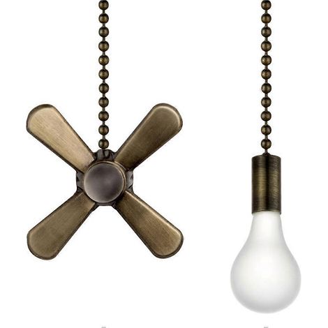 Lustre suspendu à chaînette avec ventilateur à billes métalliques, décoration murale-5.2x31cm-Random Color