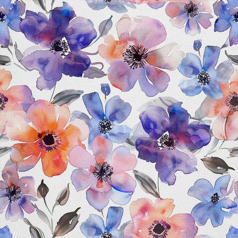 Outdoor dekostoffe oxford - Motiv Blumen I DX5135 (1/5)