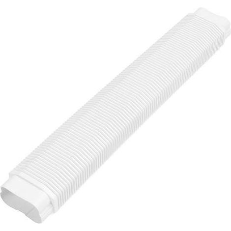 Gaine flexible décorative en PVC pour tube cuivre de climatisation extérieure, modèle 435, protection de ligne droite.