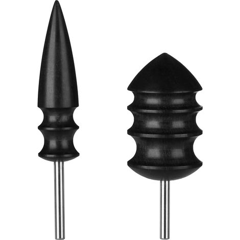 Lens Lot de 2 embouts de brunissoir pour outils rotatifs, tête polie en bois, outil de travail en cuir synthétique multi-rainures pour le nettoyage des projets d'artisanat, 56894419m3TLYILI (1/5)