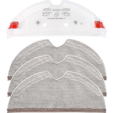 Kit de Support de réservoir d'eau pour aspirateur Xiaomi Roborock S5 Max S50 Max S55 Max S6 MAXV T7 T7 Pro, 1 Support de réservoir d'eau 3 Chiffons de vadrouille (1/5)