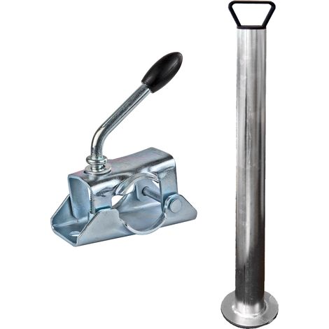 Stahl Anhängerstütze 60cm Anhänger Stützfuß Anhängerstützen Abstellstütze (1/5)