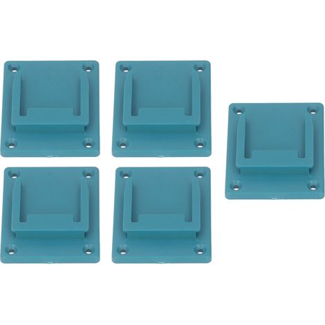 Support de rangement pour outils Bosch (5 pièces) - Fixation sur quai - ABS robuste et stable - Compatible avec les batteries lithium 18 V (bleu)