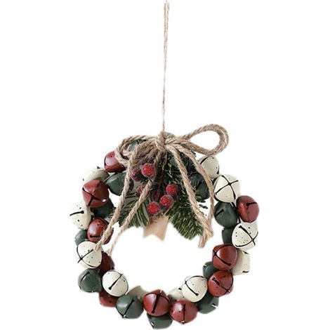 YOBOLK Weihnachtsschmuck-Ausverkauf: Mini-Glöckchen und -Kränze, Windspiel-Ornamente - perfekt für Weihnachtsbäume.