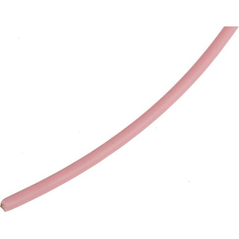 Fil de câblage à gaine PTFE RS PRO, 0,34 mm², 22 AWG, 200°C max, PTFE Rose, 100m ( Prix pour Bobine de 100 Mètres )