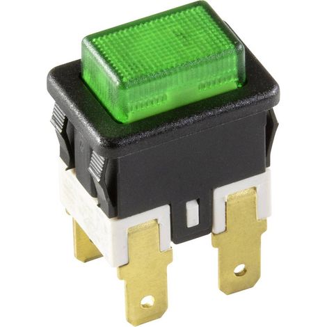 interBär 3635-250.22 3635-250.22 Interuttore a pressione 250 V 16 A 1 x Off / On Permanente Verde 1 pz. (1/2)