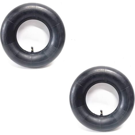 Lot de 2 Pneu de Chambre à Air 2 4.10/3.50-4Pouces pour Diable, Chariot, Chariot Manuel, Chariot de Jardin, Tondeuse à Gazon, Tube de Remplacement 4.10-4(Une clé) (1/5)