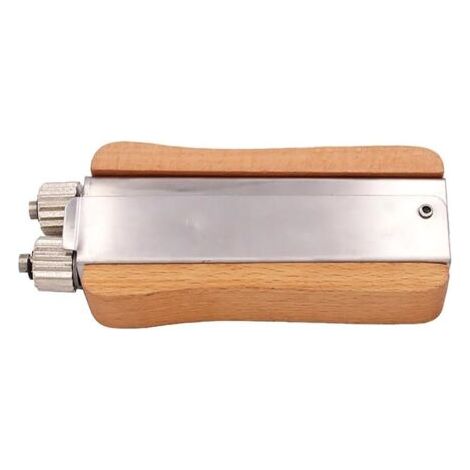 Pinza crimpatrice in acciaio inossidabile, pinza crimpatrice per filo teso, apicoltura, tenditelaio per telaini, apicoltura, pinze crimpatrici con manico in metallo e legno, installazione di telaini a (1/5)