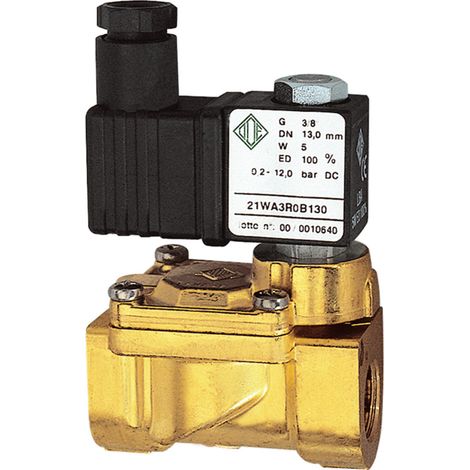 Riegler 2/2-MV,MS,NC,vorge.,230V,50Hz,10VA,NBR,G3/8,PN0,2-12bar (1/4)
