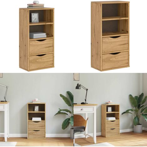 vidaXL Beistellschrank mit Schubladen 40x24x79 cm Massivholz Kiefer (1/5)