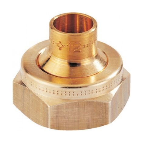 Clesse:raccord gaznaturel/propane reseau raccord a jonction sphero-conique JSC Cal.15 entree:3/4''sortie:18x1 a braser