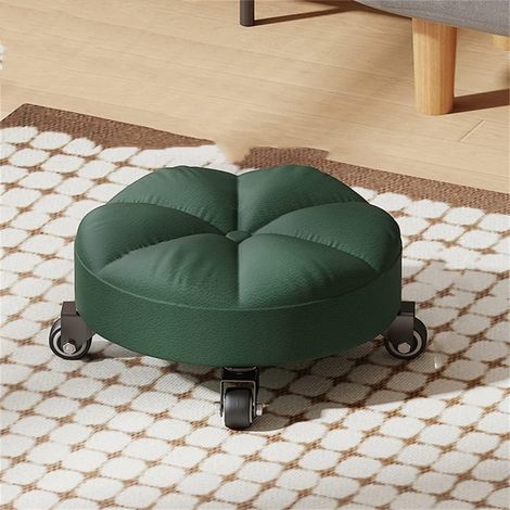 Tabouret Bas à poulie, Tabouret de Couture Domestique, Petit Tabouret à roulettes Universel (Taille Unique) (1/5)