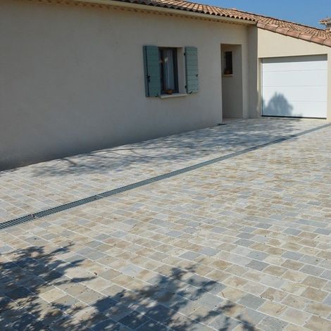 Pavé Pierre Atlas Mix - 15x15x2 cm - Couche 1m²