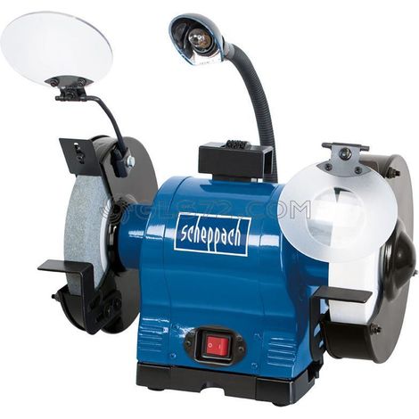 AMOLADORA ESMERILADORA DE BANCO PULIDORA 550W Ø 200mm SCHEPPACH BG200AL