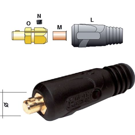 Weldstone Schweißkabelstecker 400 A (35-50 qmm) Z 21 mm (1/2)