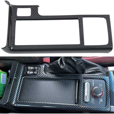 Suitable for 15-20 Subaru WRX/WRX STI center console cup holder trim panel and handbrake trim panel (1/4)