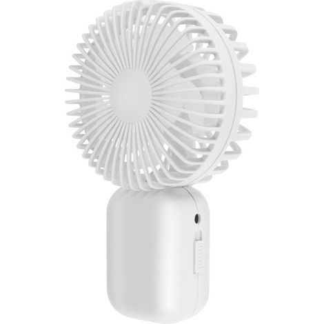 Ultrakompakter tragbarer Ventilator mit 250 mAh Akku – Mini-Ventilator, weiß (1/5)
