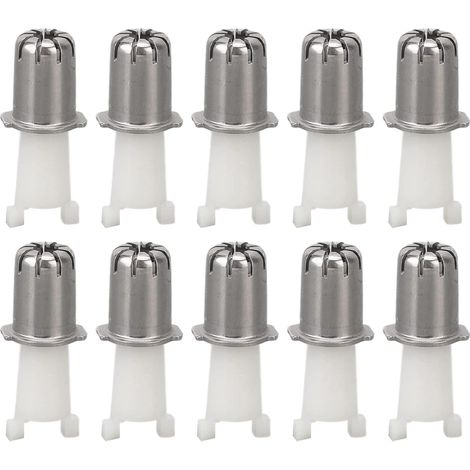 Tête de Tondeuse à Poils de Nez, 10 Pièces de Tête de Tondeuse à Poils de Nez électrique, Têtes de Lame de Rechange Universelles, Compatible avec Toutes les Tondeuses à Poils de (1/5)