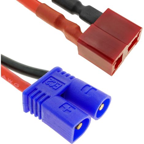 BeMatik - Câble T PLUG femelle vers EC3 mâle 10cm 14AWG Charge et alimentation (1/5)