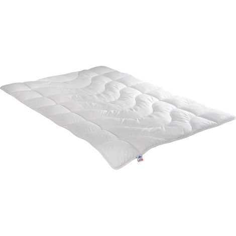 Couette d'été légère - Couette avec Tissu Top Cool - Lavable à 95 °C - avec Sac de Rangement - 135 x 200 cm - Blanc (1/5)