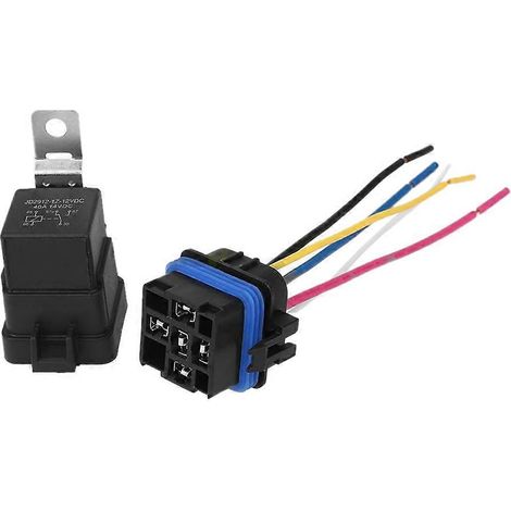Relais automobile intégré étanche DC/12V 40A avec support 5 broches (1/5)