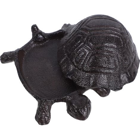 Toddmomy Dissimulateur de Clé Tortue en Fer Décoratif Vintage Espace de Rangement Ample pour Jardin et Maison (1/5)