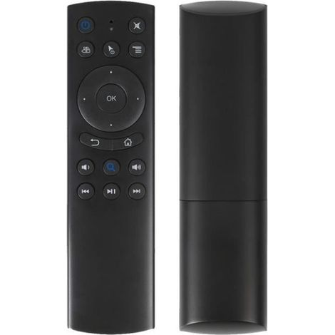 Télécommande Souris 2.4G RF Gyroscope 6 axes Reconnaissance vocale Pour Android TV Box PC Tablettes 2 piles AAA non incluses (1/4)