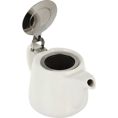 Service à thé élégant en céramique avec filtre, idéal pour une infusion quotidienne, 600 ml, 1 pièce. (1/5)