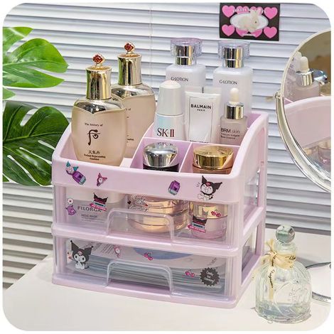 Boîte De Rangement - Tiroir De Bureau - Pour Cosmétiques Et Fournitures Scolaires - Capacité Élevée - 1 Pièce (1/5)