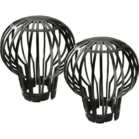 Noir, 2 filtres de gouttière, filet anti-obstruction de gouttière (1/5)