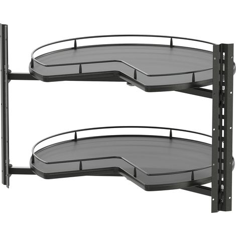 VS COR Wheel Pro Drehteller für Eckschrank Organizer - Rondell Küchenschrank drehbar 3/4-Kreis, KB 800mm, lava