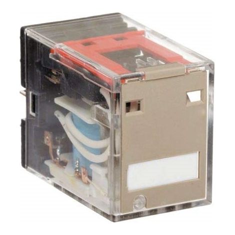 Relè Monostabile, 5A DPDT, Montaggio Plug In tipo di terminale ad innesto 4 poli 12V cc