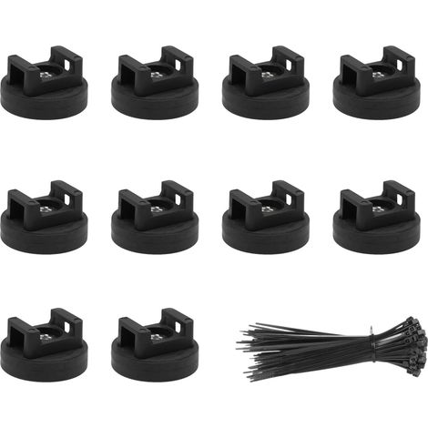 Lot de 30 supports de câbles et fermetures éclair pour organiser efficacement les fils dans les maisons et les voitures, supports automobiles, supports solides, installation facile, clip (1/4)