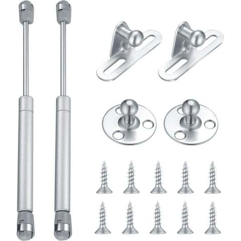 Ulisem2er-Pack hydraulische Gasdruckfedern – 100 Nm/10 kg – Druckfederbeschläge – Soft-Close-Scharniere – für Möbeltüren (1/4)