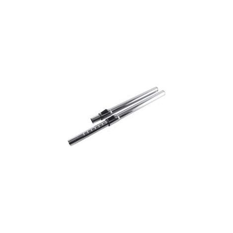 Conector de extensión de acero inoxidable de alto rendimiento para aspiradoras y manguera de repuesto compatible, calibre 32, retráctil, longitud total de 470 mm.
