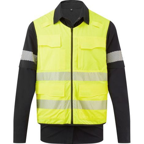 Camisa modular de alta visibilidad 5 en 1 Ultimate PORTWEST BX322 XL Negro/Amarillo (1/2)