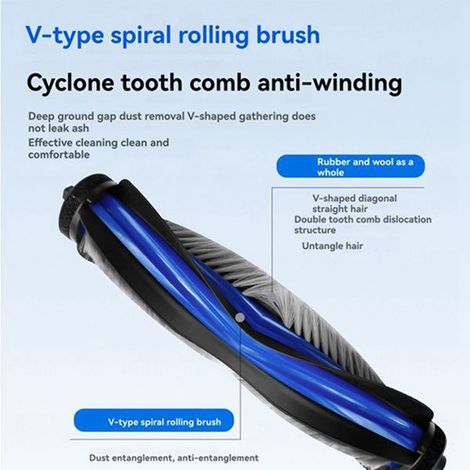 Farbsatz: siehe Foto. Material: Kunststoff. Geeignet als Ersatz für das Zubehör des Ecovacs Deebot T80.