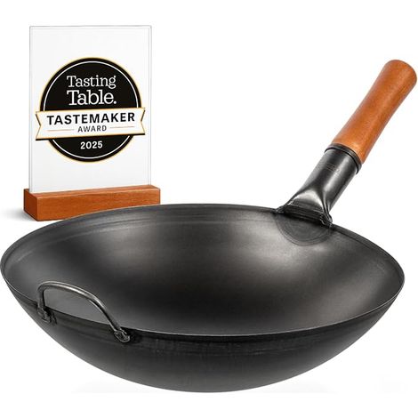 Carbon Steel Round Bottom 36cm Woks And Frying Pans (1/5)