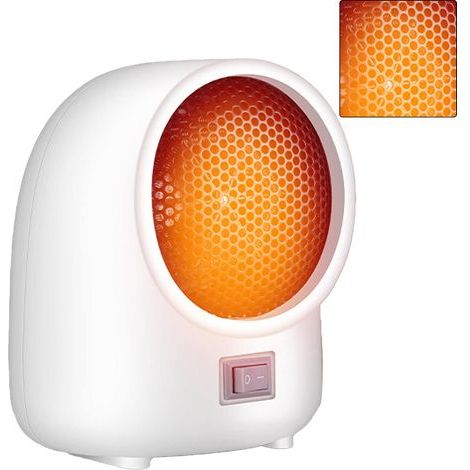 Tragbares Heizgerät aus ABS/PPS mit konstanter Temperatur, Überhitzungsschutz und ansprechendem Design für den Bürogebrauch. (EU-Stecker 220 V) (1/5)