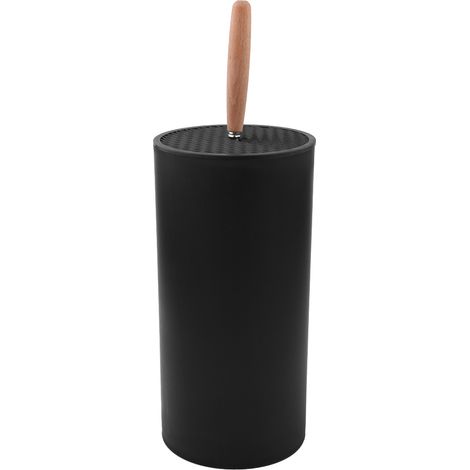 Support De Rangement Pour Couteaux - Bloc En Plastique Noir - Organisateur Cuisine Multifonction - 1 Pièce (1/2)