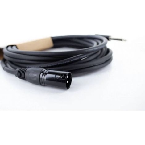Cordial EM 5 MP XLR Câble de liaison [1x XLR mâle 3 pôles - 1x Jack mâle 6,3 mm (mono)] noir