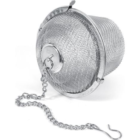 Boule à thé pratique 6,5 cm en acier inoxydable, filtre à épices, passoire à infusion pour tisanes et herbes