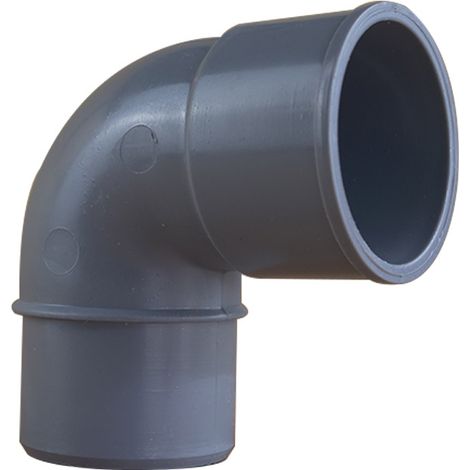 Coude PVC 87°30 Mâle/Femelle Ø40 - First Plast (1/5)