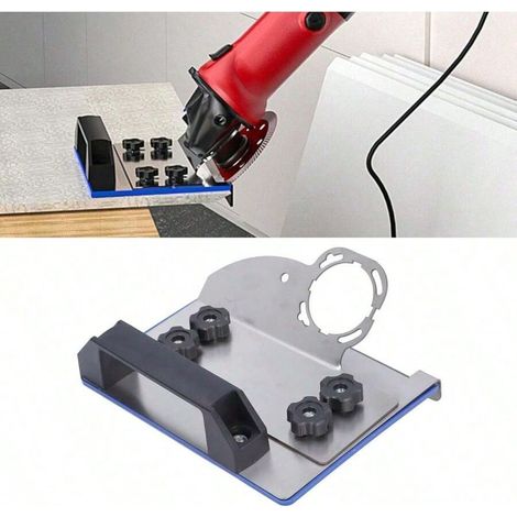 Dégaussoir en acier inoxydable 304, Gabarit de chanfrein portable pour carreaux et menuiserie à 45 degrés, Outil sans fil à main pour bords de carreaux et finition de bois (1/5)