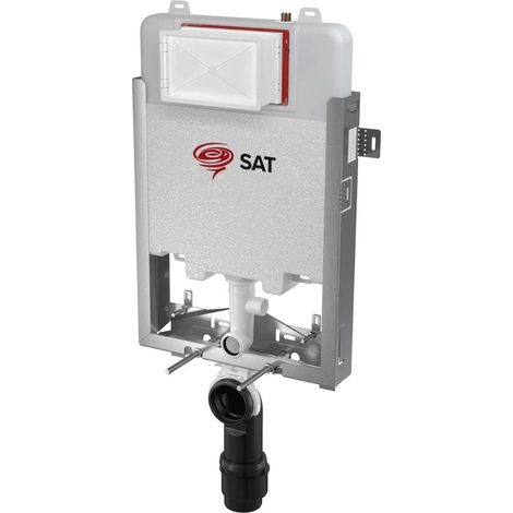 Swiss Aqua Technologies Unterbau für Wand-WC, Doppelspülung 3/6 l, für dünne Trennwand (SATAMZSLIM)