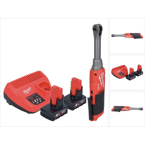 Milwaukee M12 FHIR14LR-402 Akku Hochgeschwindigkeits Ratsche 12 V 47 Nm 1/4" Brushless + 2x Akku 4,0 Ah + Ladegerät (1/5)