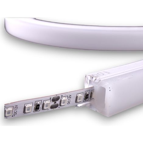Jandei - Perfil flexible de silicona de superficie para tira LED. 16mmx16mm. Pcb 10mm. 100 metros (1/5)