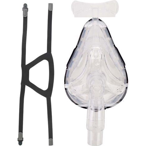 Protège-visage en silicone souple pour bouche et nez, écran facial respiratoire compatible machine BMC (1/5)
