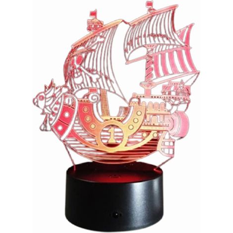 3D-Lampe – ONE PIECE THOUSAND SUNNY – Acryl – 7 Farben – Touch-Steuerung - 3D-Lampe – ONE PIECE THOUSAND SUNNY – Acryl – 7 Farben – Touch-Steuerung (1/5)